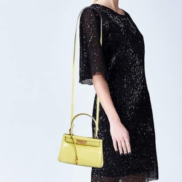 Tory Burch Lee Radziwill Petite Bag in Lemon Drop - Picture 12 of 13
